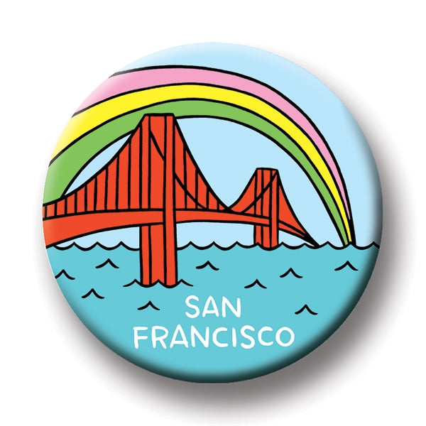 Round Magnet - San Francisco Golden Gate Bridge