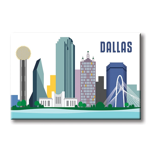 Magnet - Dallas Texas Skyline — The Found