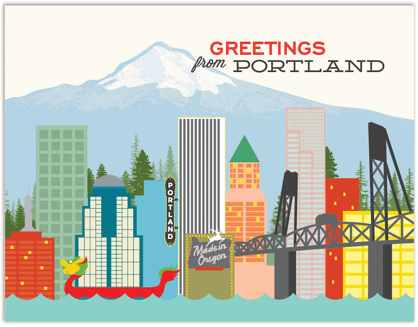 Greetings from Portland Skyline