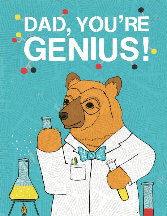 Dad You're Genius Birthday Card
