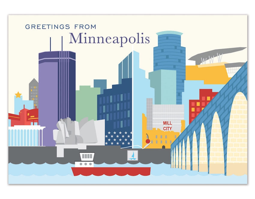 Postcard - Minneapolis Skyline