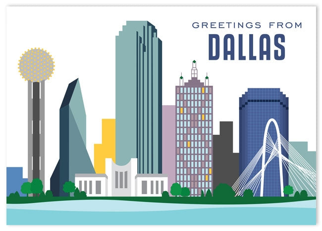 Postcard - Dallas Skyline — The Found