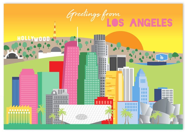 Postcard - Los Angeles Skyline