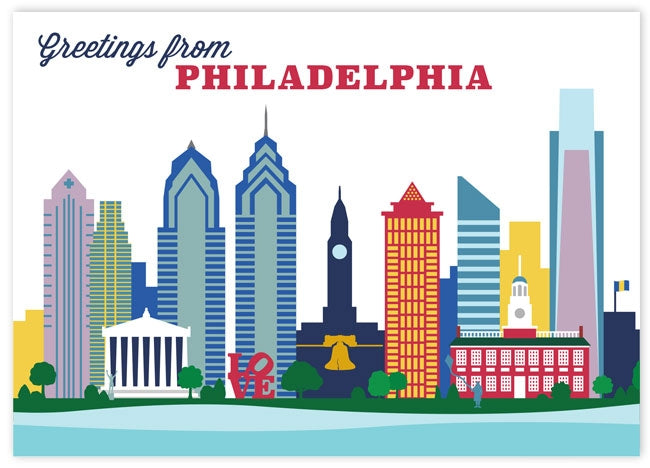 Postcard - Philadelphia Skyline