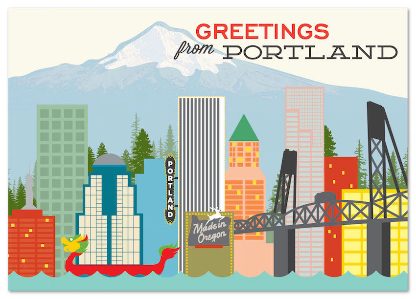 Postcard - Portland Skyline
