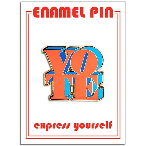 Pin - VOTE (Red & Blue)