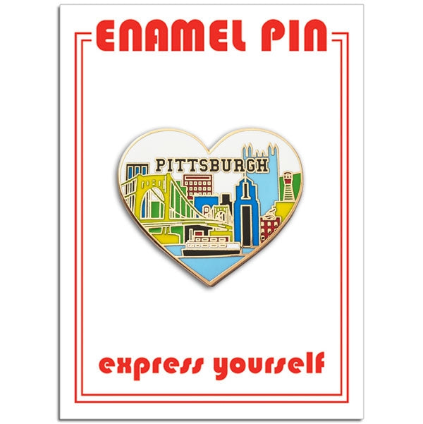 Pin - Pittsburgh Skyline Heart