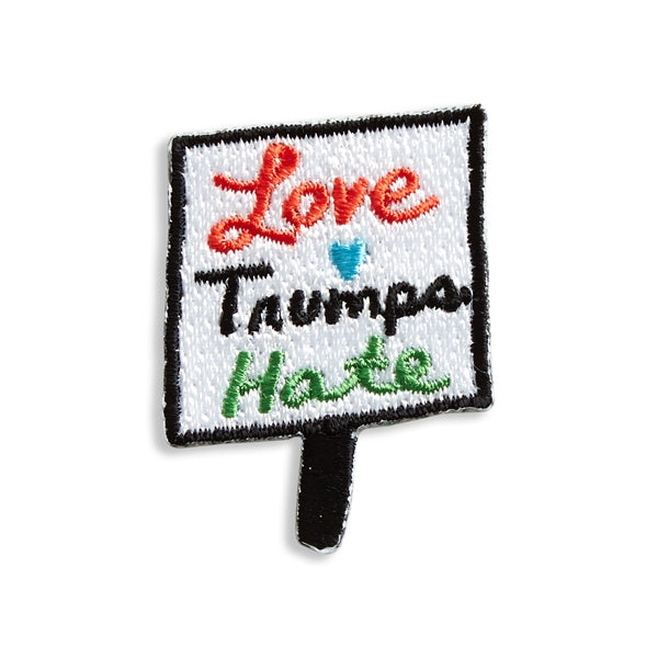 Sticker Patch - Love Trumps Hate Sign