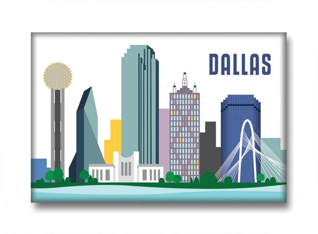 Magnet - Dallas Skyline